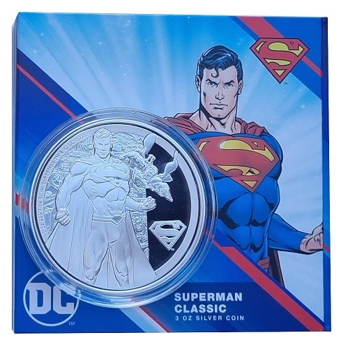 Niue 3 Oz Silber Superman - DC Comics 2022 Polierte Platte