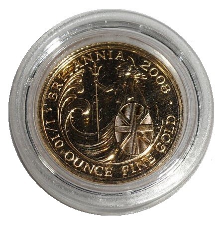 Großbritannien 10 Pounds Goldmünze 1/10 Oz Gold Britannia 2008