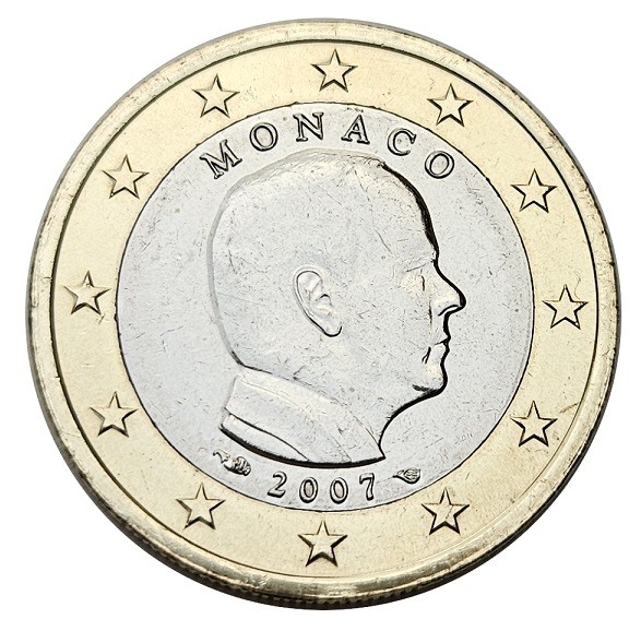 Monaco 1 Euro Fürst Albert II. 2007 Bankfrisch