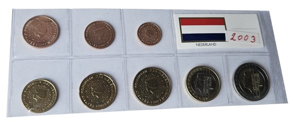 Niederlande 3,88 Euro Kursmünzensatz 2003 lose Bankfrisch