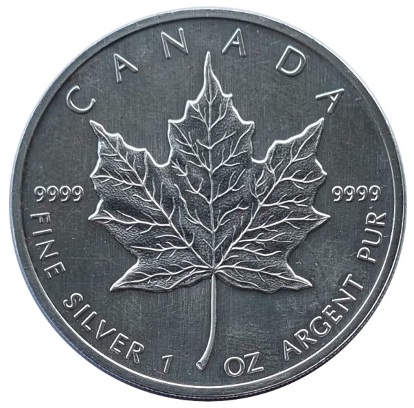 1 Oz Silber Maple Leaf 1988 Kanada 5 Dollars Anlagemünze