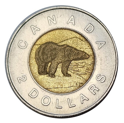 Canada 2 Dollars 1996 Eisbär Münze