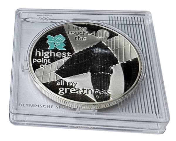 Großbritannien 5 Pfund Silbermünze 2009 - Olympiade Polierte Platte in Münzkapsel u. Zertifikat
