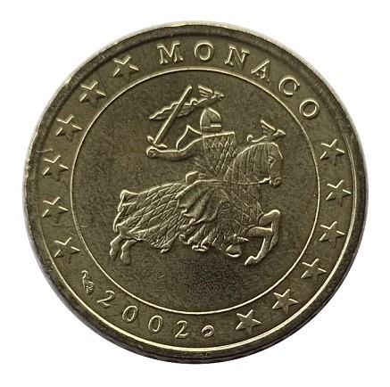 Monaco 50 Cent Kursmünze - Gedenkmünze 2002