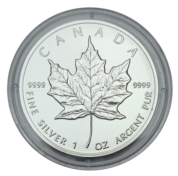 1 Oz Silber Maple Leaf 1993 Kanada 5 Dollars Anlagemünze