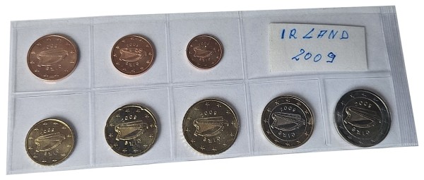 Irland 3,88 Euro Kursmünzensatz 2009 lose Bankfrisch