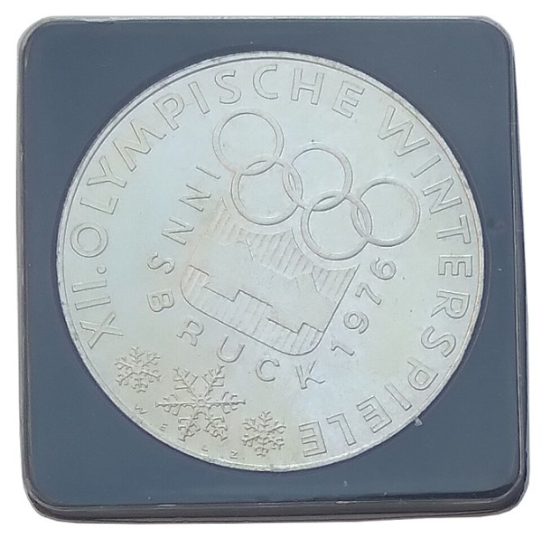 Österreich 100 Schilling 1974 Silber Stempelfrisch Olympische Winterspiele Innsbruck 1976