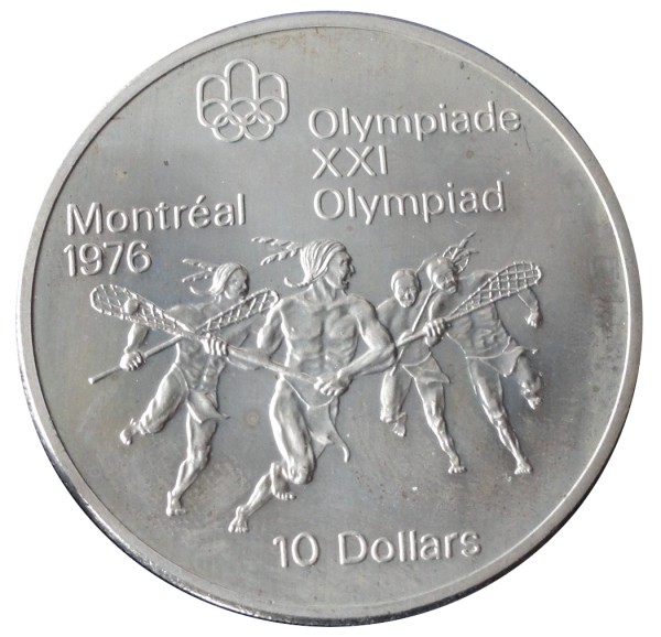 Kanada 10 Dollars Silbermünze Olympische Spiele 1976 in Montreal - Diverse Motive