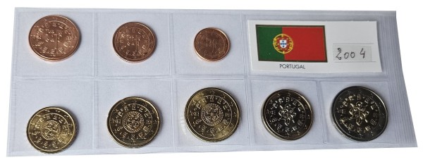 Portugal 3,88 Euro Kursmünzensatz 2004 lose Bankfrisch